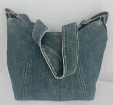 Usado, Bolsa de mão vintage anos 90 Y2K lacuna azul lavada denim hobo zíper completo bolsa de ombro comprar usado  Enviando para Brazil