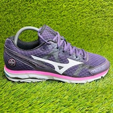 Tênis de corrida esportivo Mizuno Wave Rider 17 feminino tamanho 10 roxo rosa comprar usado  Enviando para Brazil