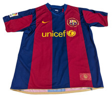 Camiseta réplica vintage Nike FC Barcelona 2007-08 Ronaldinho #10 Home Jersey GG comprar usado  Enviando para Brazil