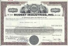 Budget industries inc gebraucht kaufen  Deutschland