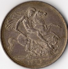 Victoria crown 1887. for sale  PEMBROKE
