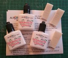 Adesivo de estêncil Aurora Arts 30 ml x 3 frascos  comprar usado  Enviando para Brazil