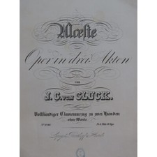 Gluck alceste opéra d'occasion  Blois
