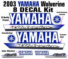 2003 Yamaha Wolverine 350 4x4 Naklejka graficzna Naklejka Zestaw OEM Plastik Zestaw na sprzedaż  Wysyłka do Poland