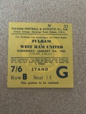 1963 fulham west for sale  LOUGHTON