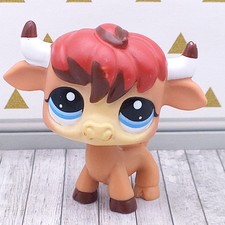 Littlest Pet Shop #2522 Marrom Claro Marrom Touro Vaca Exclusivo Autêntico LPS-FALHA comprar usado  Enviando para Brazil