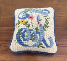 Vtg floral needlepoint for sale  Barnwell
