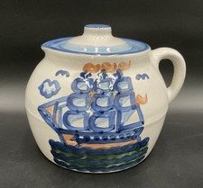 Jarro M A Hadley Bean Pot com tampa reparada CLIPPER ENVIO maré baixa náutica REA comprar usado  Enviando para Brazil
