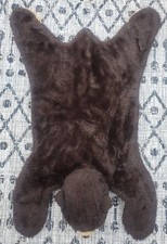 Usado, Tapete de pele de urso marrom pele de urso capa de pelúcia infantil 36" de comprimento 26" de largura comprar usado  Enviando para Brazil