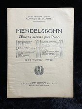 Partition ancienne mendelssohn d'occasion  Lure