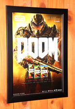Videogame DOOM PS4 Xbox One PC Windows raro pequeno pôster/página de anúncio emoldurada. comprar usado  Enviando para Brazil