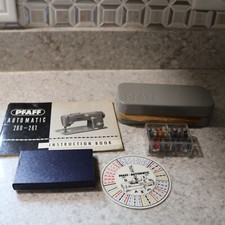 Máquina de costura vintage PFAFF lata cinza, pés de haste baixa e acessórios e muito mais comprar usado  Enviando para Brazil