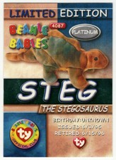 Beanie babies steg for sale  Sarasota