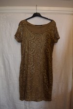 Next gold dress for sale  CHEADLE