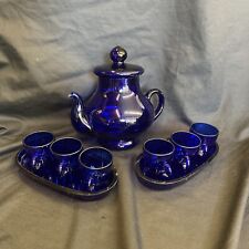 Scherzglas teeservice kobaltbl gebraucht kaufen  Viechtach