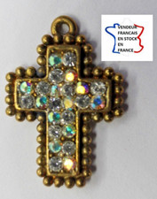 Pendentif croix laiton d'occasion  Castelnau-de-Médoc