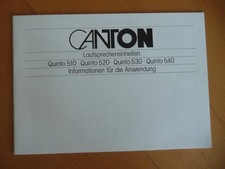 Canton quinto 510 gebraucht kaufen Canton quinto 510 gebraucht kaufen  Karlsfeld