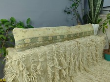 Almofada lombar Kilim 8x48 inc longa lombar tapete turco travesseiro cama longa travesseiro lã comprar usado  Enviando para Brazil