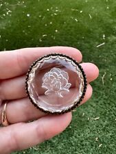 Round intaglio rose for sale  Mesa