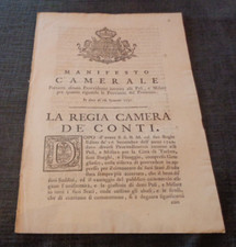1731 manifesto camerale usato  Varano Borghi