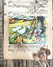 Antique wooden lithograph for sale  SOUTHAMPTON
