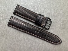 Pulseira de relógio genuína pele de cobra real 10...18 19 20 21 22 23 24 26mm comprar usado  Enviando para Brazil
