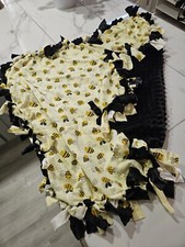 Cobertor de bebê feito à mão Minky Tie - SUPER MACIO abelhas 🐝  comprar usado  Enviando para Brazil