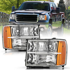 Para 2007-2013 GMC Sierra 1500 2500HD 3500HD 2 peças conjunto de faróis de fábrica L+R comprar usado  Enviando para Brazil