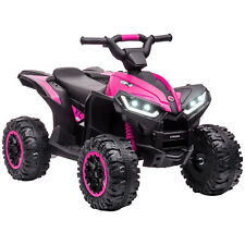 HOMCOM Quad Elettrico per Bambini 12V 2 Velocità Ruote con Sospensioni Rosa na sprzedaż  Wysyłka do Poland