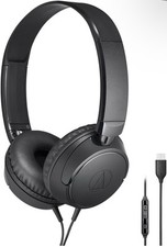 Fones de ouvido supra-auriculares USB-C Audio-Technica Consumer ATH-S120C (preto) comprar usado  Enviando para Brazil