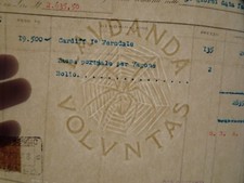 Antico documento carboni usato  Oliveto Lario