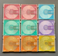 9 AXIA Md im 80 min Minidisc MD Design de Cor Rara Estojos SLIP Brilhantes De 1999 comprar usado  Enviando para Brazil