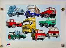 Iveco lithographie magirus d'occasion  Rueil-Malmaison