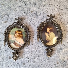 Vintage pair brass for sale  Brush
