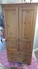 Solid wooden wardrobe. for sale  PRESTON