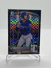 2025 Bowman Chrome Paulino Santana Prospect preto geométrico /10 (RC), usado comprar usado  Enviando para Brazil