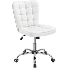 Leather armless chair for sale  IPSWICH