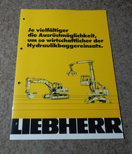 Prospekt liebherr hydraulikbag gebraucht kaufen  Erolzheim