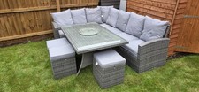 Grey rattan corner for sale  UK