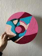 Usado, Pintura abstrata colorida moderna arte redonda arte contemporânea pontilismo comprar usado  Enviando para Brazil