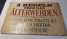 Blechschild spruch schild gebraucht kaufen  Salzgitter