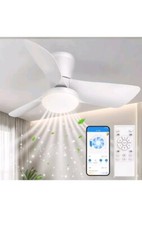 Ventiladores de teto com luzes: ventiladores de teto de perfil baixo de 30 polegadas com luzes e... comprar usado  Enviando para Brazil