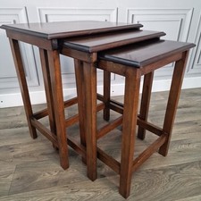 Antique nest mahogany for sale  SPILSBY