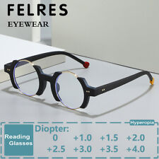Óculos de leitura masculino feminino redondo anti luz azul lente transparente óculos presbiopicos  comprar usado  Enviando para Brazil