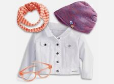Conjunto American Girl Z Yang Jaqueta óculos chapéu cachecol para roupas de boneca 18"" comprar usado  Enviando para Brazil