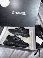 Black chanel runners for sale  GRAVESEND