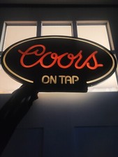 Coors sign window for sale  Livingston