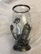 Vaso vetro metallo usato  Roma