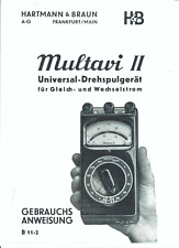 Hartmann braun bedienungsanlei gebraucht kaufen  Salzgitter