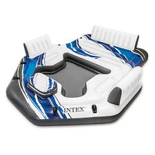 Piscina flutuante inflável ilha tropical Intex adulto 5 lugares, azul (usado) comprar usado  Enviando para Brazil